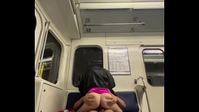 Public sex in a train car in the subway – I was met by a subscriber in the subway and fucked – Darcy Dark